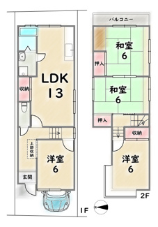 【間取り】 | 北区紫野中柏野町