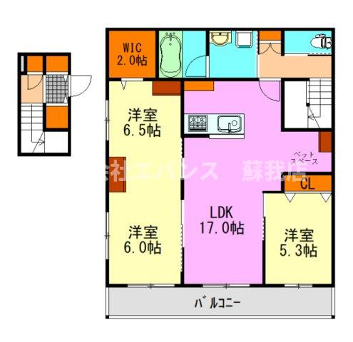 【間取り】 | プルミエール蘇我