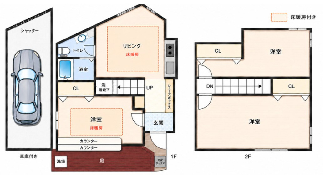 桜台２丁目戸建ての間取り