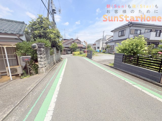【サンスターホーム】あきる野市平沢　長期優良新築戸建2号棟の前面道路含む現地写真
