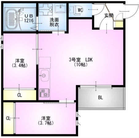 REGALEST 大宮Mの間取り