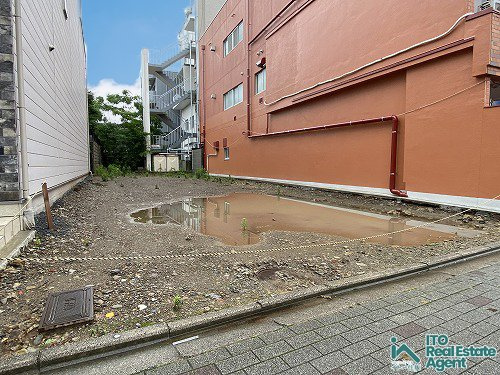下鴨本町 建築条件無し 土地の外観