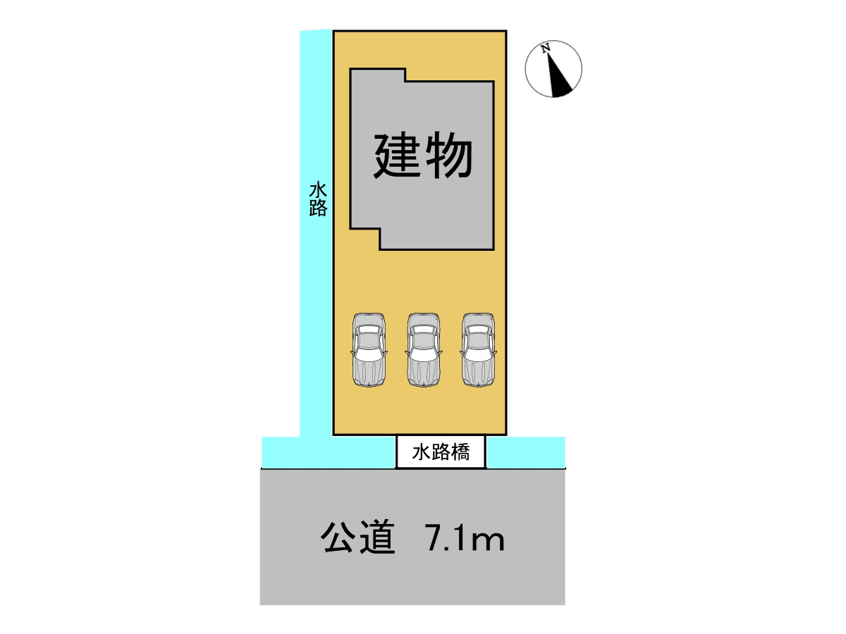 【商談中】リフォーム中古戸建　大垣市内原1丁目　令和3年築の区画図