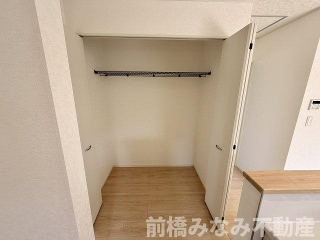 【新築平屋】前橋市粕川町新屋第1　２号棟(全２棟)　クレイドルガーデン　新築建売分譲の収納|便利な収納スペースです