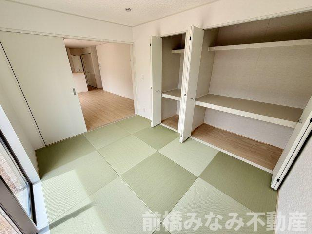 【新築平屋】前橋市粕川町新屋第1　２号棟(全２棟)　クレイドルガーデン　新築建売分譲の和室|和室ならではの温かな和の空間で寛ぎの時間を過ごせます