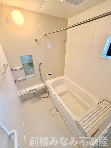 【新築】前橋市元総社町1期　１号棟(全２棟)　アーバンスタイル　新築建売分譲の浴室|コンパクトで使いやすいお風呂です