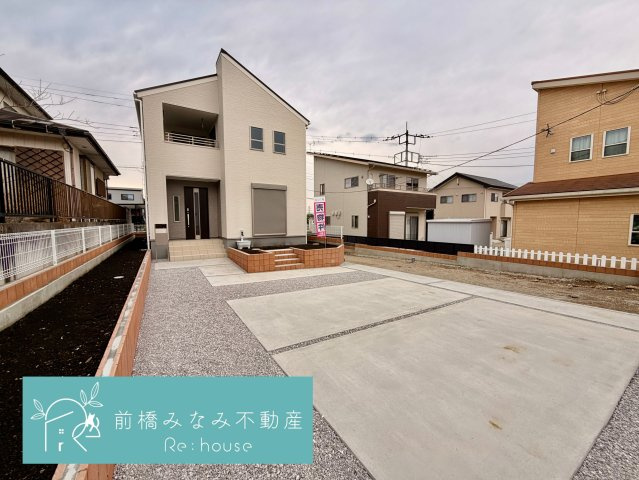【新築】北群馬郡吉岡町下野田第13　１号棟(全３棟)　リーブルガーデン　新築建売分譲の外観|きれいな外観です