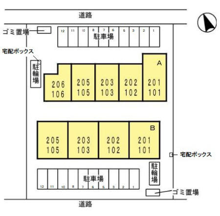 クレストヒルズ　Ｂ棟　　　刈谷市近郊の賃貸はクラスホーム刈谷店の駐車場