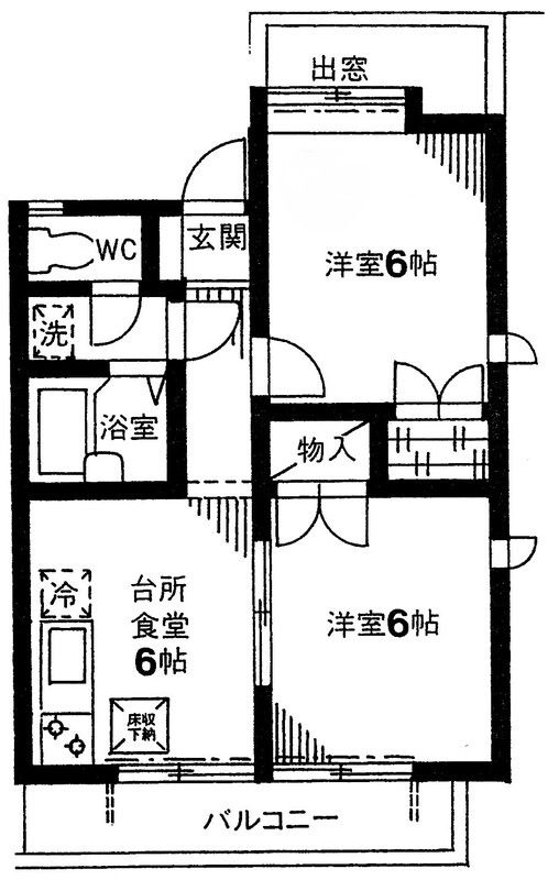 コーポ・アライの間取り