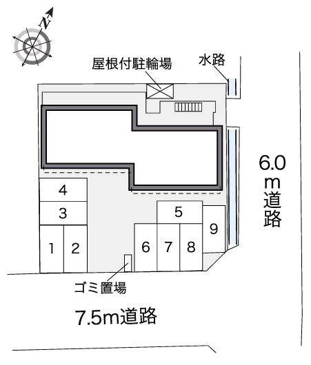 レオパレスマロウの区画図|大竹　岩国　家具　家電　社宅　マンスリー