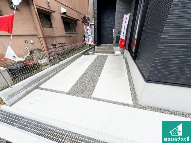 ■5日(土)6日(日)現地ご見学可能！　枚方市伊加賀栄町　限定1邸の駐車場|駐車スペース！散水栓があるので、こまめに愛車を洗えます！