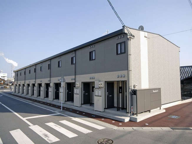 【外観】 | レオパレス三石 | 大竹　岩国　家具　家電　社宅　マンスリー