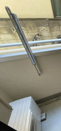 足立区竹の塚２丁目のアパートのバルコニー