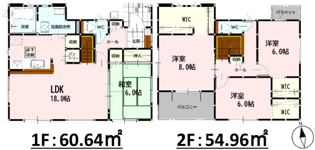 【間取り】 | 南区富合町南田尻1期　7号棟