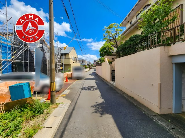 福岡市早良区飯倉6丁目第8-2棟（1号棟）の前面道路含む現地写真|前面道路です。