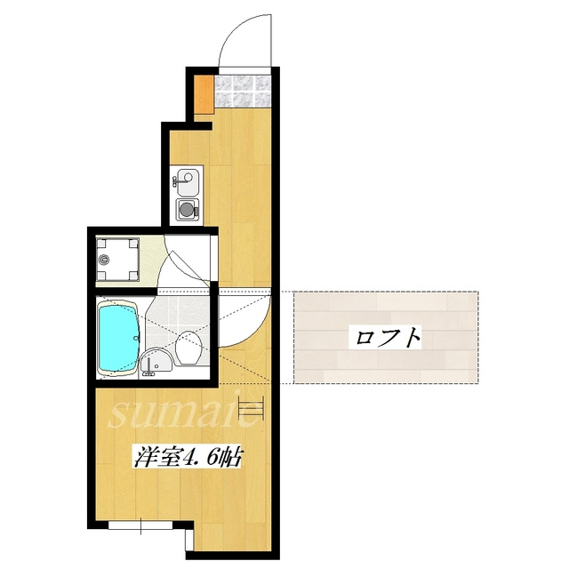 BEテラス赤羽の間取り|使いやすいロフト付のお部屋です♪