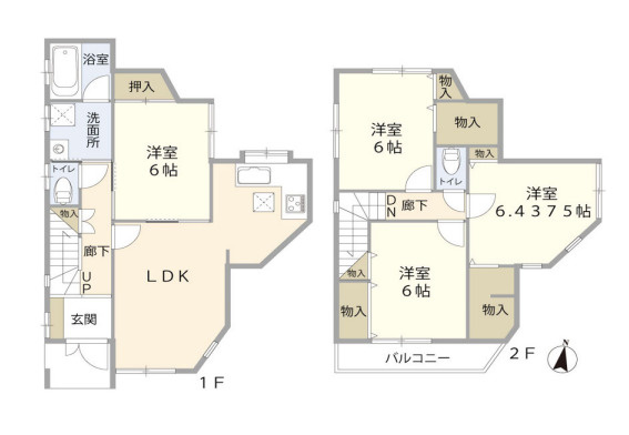 さいたま市西区西大宮　中古戸建の間取り|さいたま市西区西大宮　中古戸建・4LDK・土地面積123.40m2・建物面積93.91m2