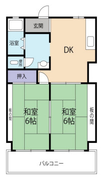シャトー朝霧の間取り