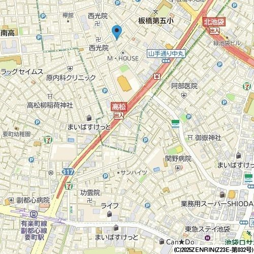 ロイヤルメゾン中丸の地図