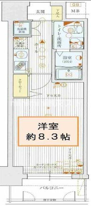 ディナスティ玉造の間取り
