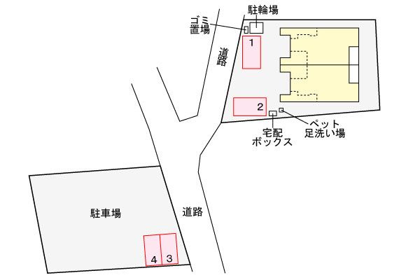 ＦｌｏｒｉａⅡ（フローリアⅡ）の区画図