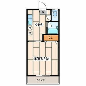 川崎市麻生区百合丘１丁目のアパートの間取り