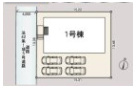 六座町第1の区画図|4台駐車可能