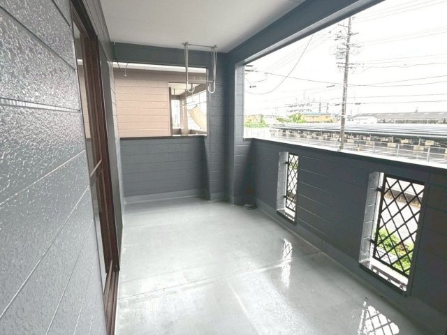 リフォーム中古戸建　大垣市長松町　平成5年築のバルコニー
