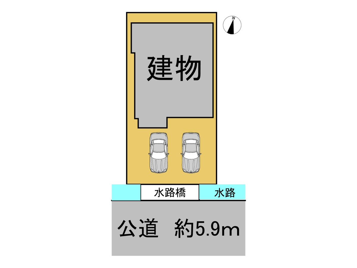 リフォーム中古戸建　大垣市長松町　平成5年築の区画図