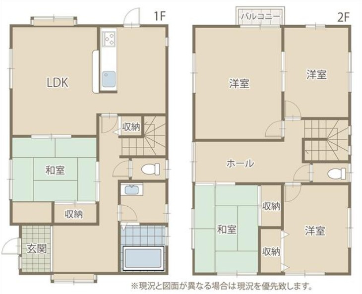 水戸市住吉町　中古戸建の間取り