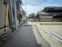 豊中市大島町1丁目　新築戸建の前面道路含む現地写真
