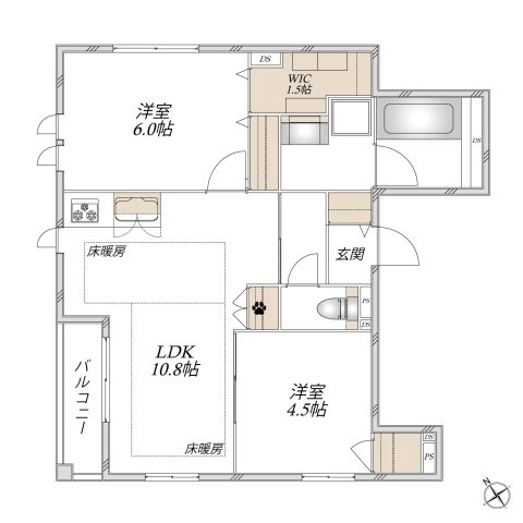 グリーンヒル白山の間取り|間取り