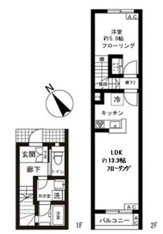 バーン　神楽坂の間取り
