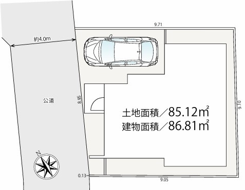 練馬区東大泉6丁目　新築一戸建　西武池袋線　大泉学園の区画図