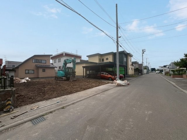篠路8条2丁目　土地の前面道路含む現地写真|東側から撮影