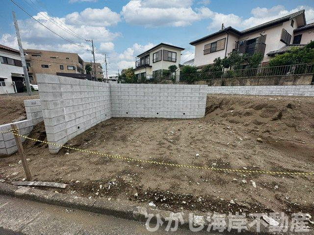 藤沢市羽鳥２丁目　新築戸建　全4棟の外観|7月7日撮影　建築中　現地外観