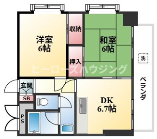 【間取り】 | コーニッシュ豊中