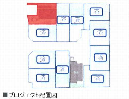 相模原市緑区東橋本3丁目　2号棟の区画図