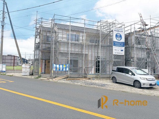 下妻市下妻丙　新築戸建て　1号棟の外観|ご予約を頂ければ、『平日』はもちろん『早朝』や『夜間』もご見学可能です♪お気軽にお申し付けください♪