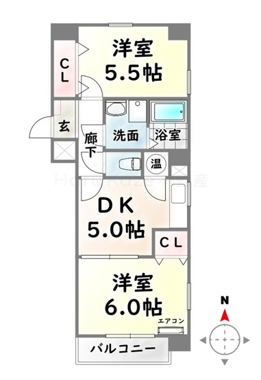【間取り】 | ハートイン白砂町E棟【名古屋市賃貸・RC造】