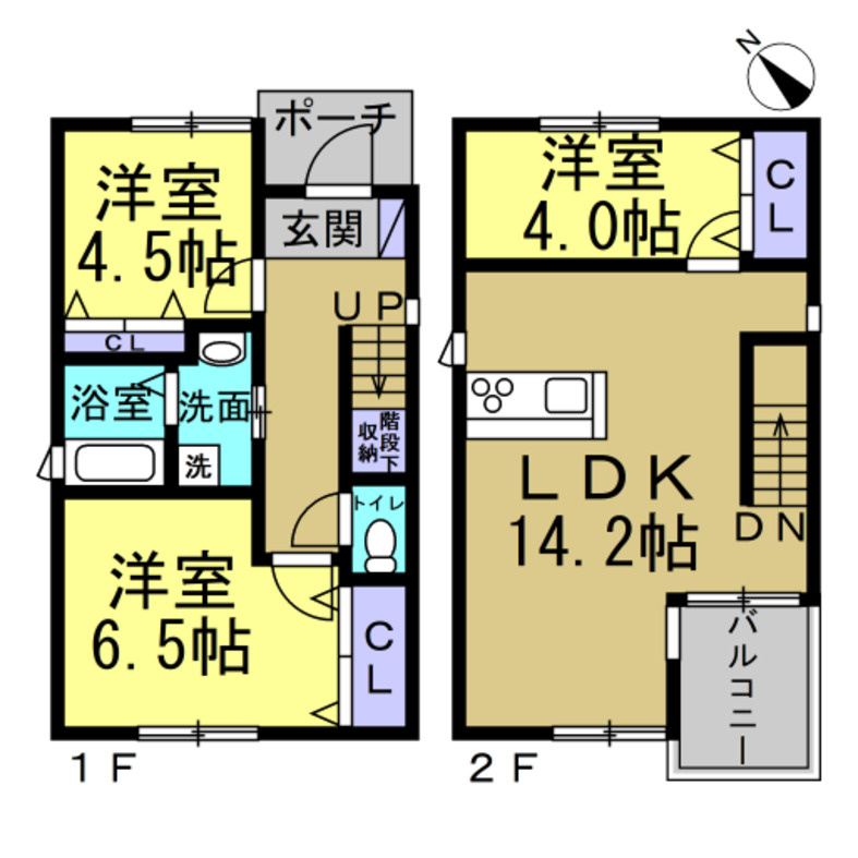 (仮称)知多市平野KODATEXⅠ（13街区2）の間取り