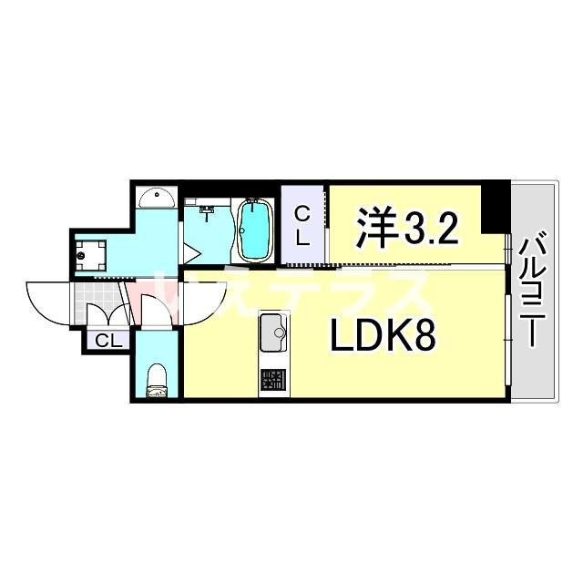スワンズシティ神戸湊川Ⅱの間取り
