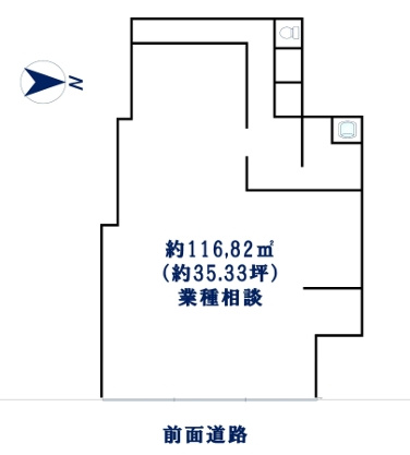 伊太利靴店跡の間取り