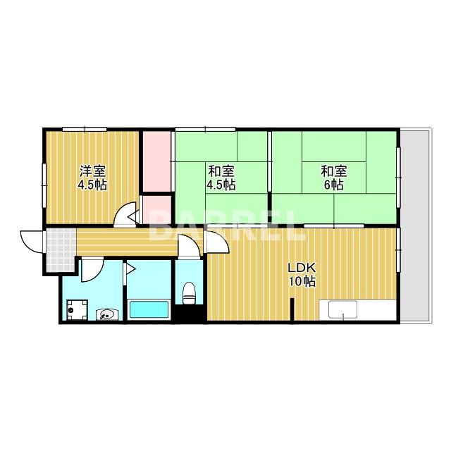 ハイツ清風の間取り