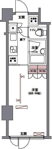 ｆｅｅｔｈ神楽坂の間取り