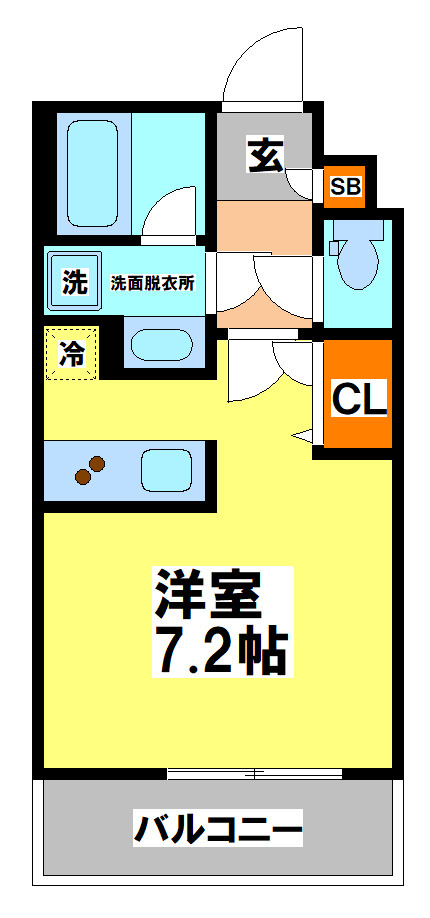 武蔵野市境１丁目の賃貸マンションの間取り