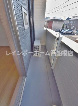 ラントヴィル幕張町のバルコニー