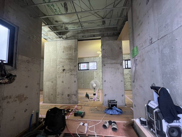 うるま市与那城屋慶名 新築RC住宅（限定1棟）の内装|9月18日工事進捗