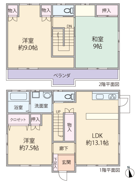  ≪120坪超の敷地≫駐車3台以上可♪仙台市青葉区高野原戸建
