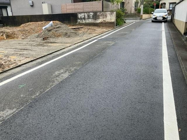 糟屋郡篠栗町和田４丁目の新築一戸建の前面道路含む現地写真|現地写真 